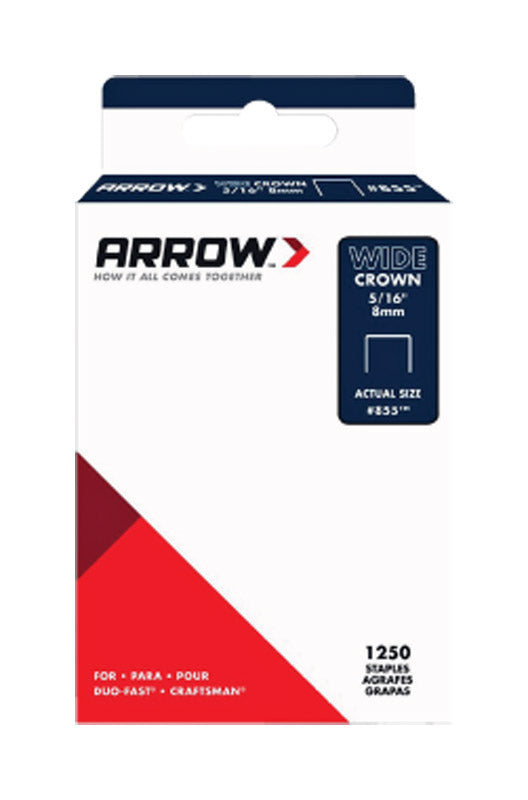 Arrow Fastener 2806594 0.31 x 0.5 in. Galvanized Steel Wide Crown 18 gal Standard Staples44; Pack of 1250