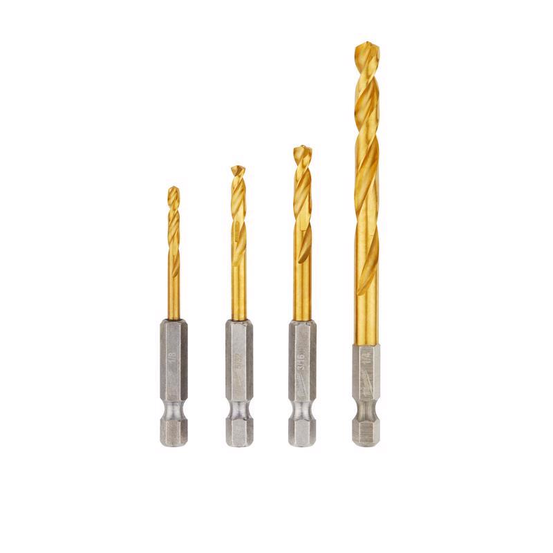 MILWAUKEE ELECTRIC TOOL 48-89-4644 Drill Bit Red Helix 4 Piece Set