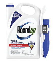 Roundup Weed & Grass Killer₄ with Comfort Wand, Use in and Around Flower Beds, Trees, and Driveways, 1 gal. 5375404