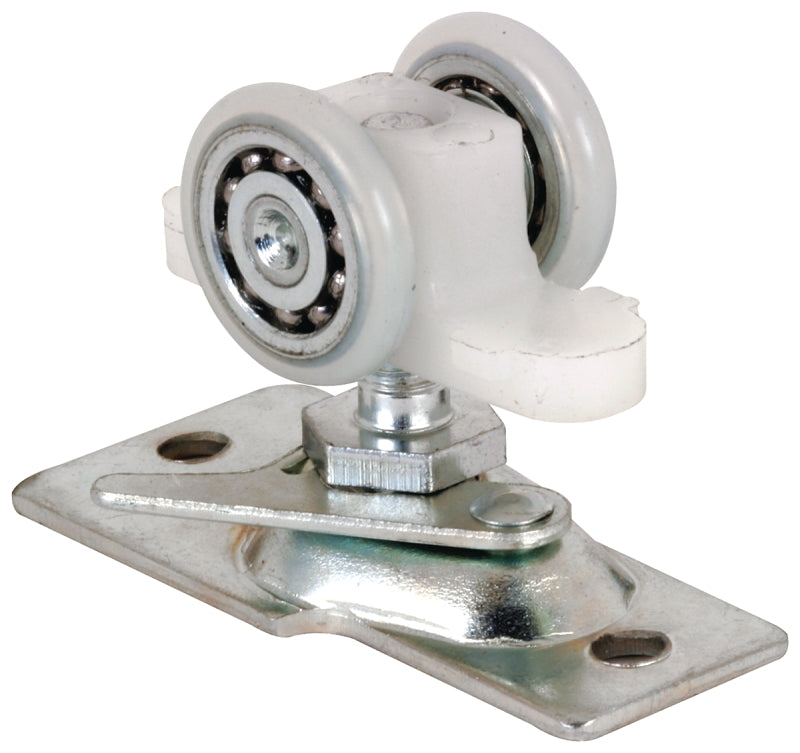 Prime-Line N 7065 Pocket Door Roller Assembly, 13/16 in., Convex, Plastic Tires, Steel Bracket & Ball Bearings