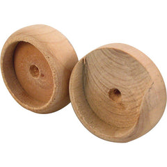 Prime-Line N6794 Hardwood Closet Pole Sockets for 1-3/8 in Closet Poles, Set of 2 with Fasteners