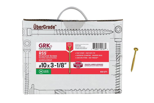 GRK 772691101372 RSS Bulk Number-10 by 3-1/8-Inch Screw