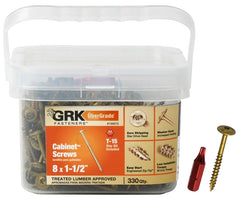 GRK 100073#8 by 1-1/2-inch Cabinet Screws ProPak, (330 per Pail)