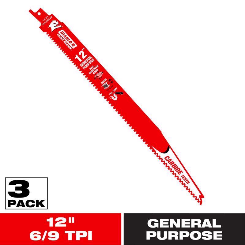 12" Carbide Tipped General Purpose Reciprocating Blade