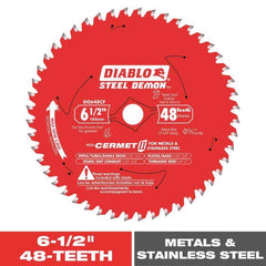 Freud Diablo D0648CFA 6.5" x48T Steel Demon Ferrous Cutting Circular Saw Blade 2-Pack