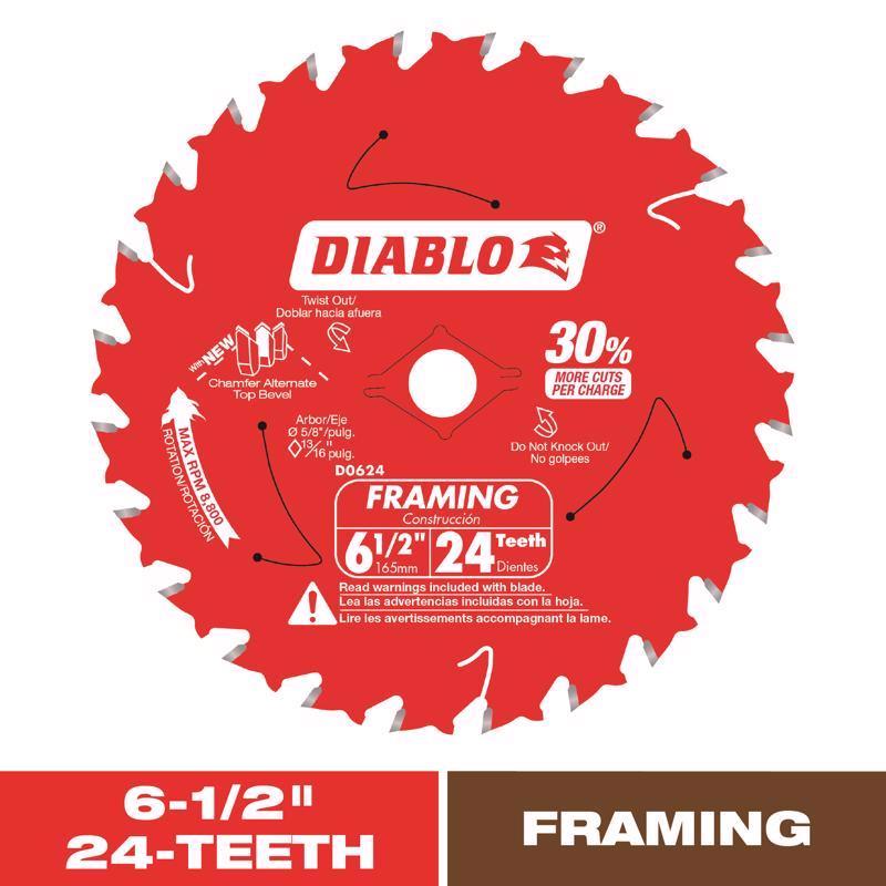 DIABLO TOOLS Diablo Tools 6-1/2" x 24-Tooth