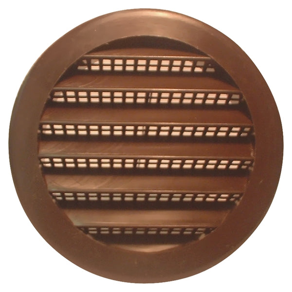 Maurice Franklin Louver 3" Rnd Plst Screen Louver Brn PLB-100 3"