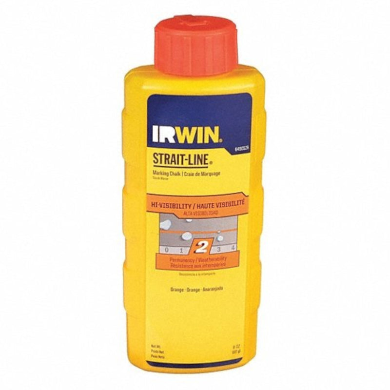 Irwin Strait Line 64905 8 Oz Fluorescent Orange Chalk Refills