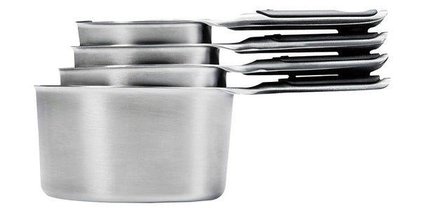 OXO Good Grips 4 Piece Stainless Steel Measuring Cups with Magnetic Snaps 11132000