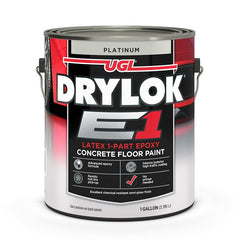 UNITED GILSONITE LAB 23813 Drylok E-1 Gallon Platinum 1 Part Epoxy Semi-Gloss Floor Paint