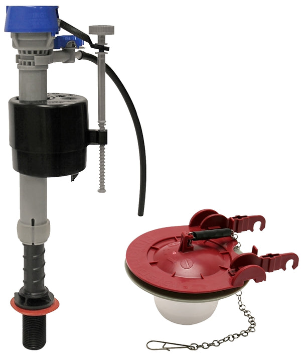 Fluidmaster K-400H-040-T5 PerforMAX Fill Valve and 3-Inch Flapper Toilet Repair Kit, Universal, for 3 In, Multicolor