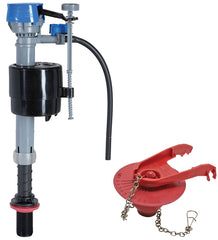 Fluidmaster K-400H-039 High Performance Toilet Fill Valve with 2-Inch Adjustable Toilet Flapper Kit K-400H-039-T14