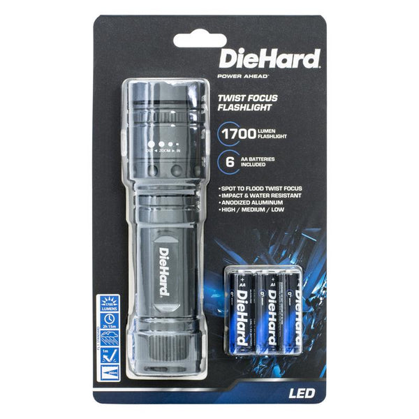 DORCY INTERNATIONAL DIEHARD 1700 LUMEN FOCUSING FLASHLIGHT 41-6123