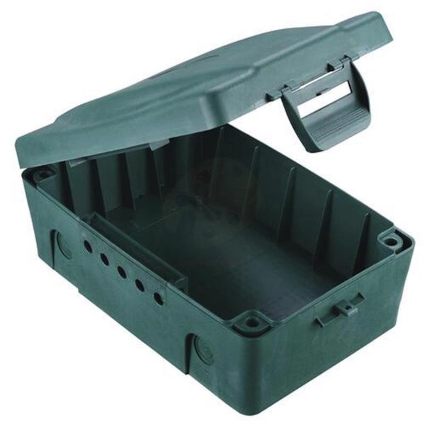 masterplug IP54 Weatherproof Enclosure Box for Outdoor Electrical Power Connections - Green Wbxg-Mp
