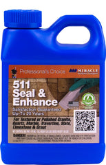 Miracle Sealants SEENPT6 511 Seal & Enhance Color & Gloss Enhancers, Pint, Clear