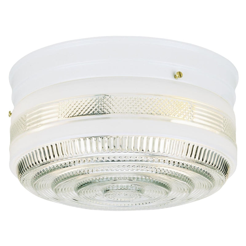 Westinghouse 6620300 Two-Light Ceiling Fixture, Clear,White