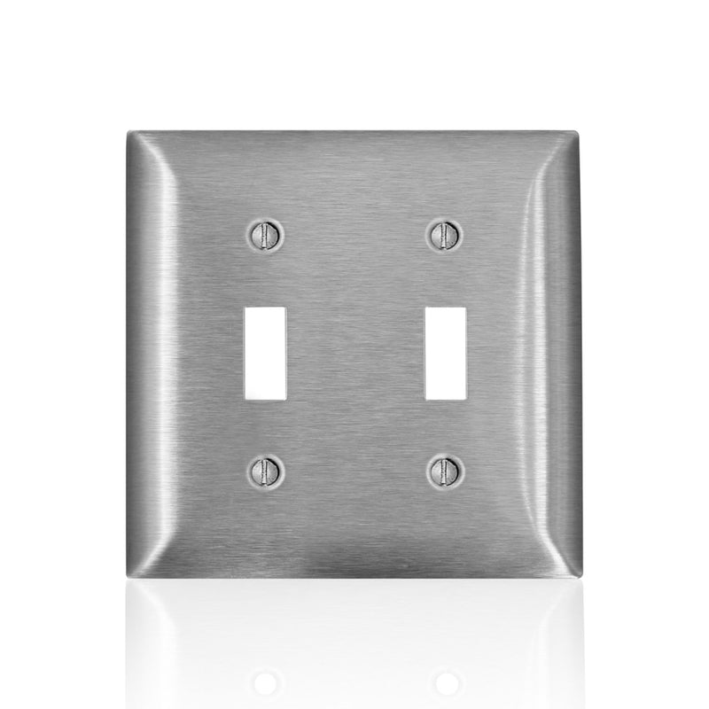 Leviton SL2 Wallplate, Stainless Steel