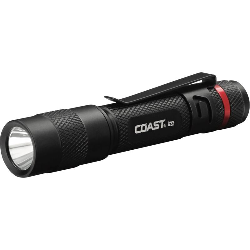 Coast 3004860 G22 100 Lumens Black LED Flashlight44; AAA Battery