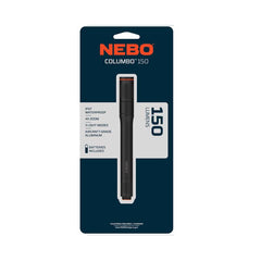 NEBO Columbo Pen Light, 150 Lumen LED Inspector Flashlight, Alkaline NEB-POC-0007