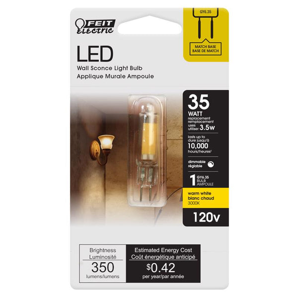 Feit Electric 78416 - BP35JCD/830/LED LED Bi Pin Halogen Replacements