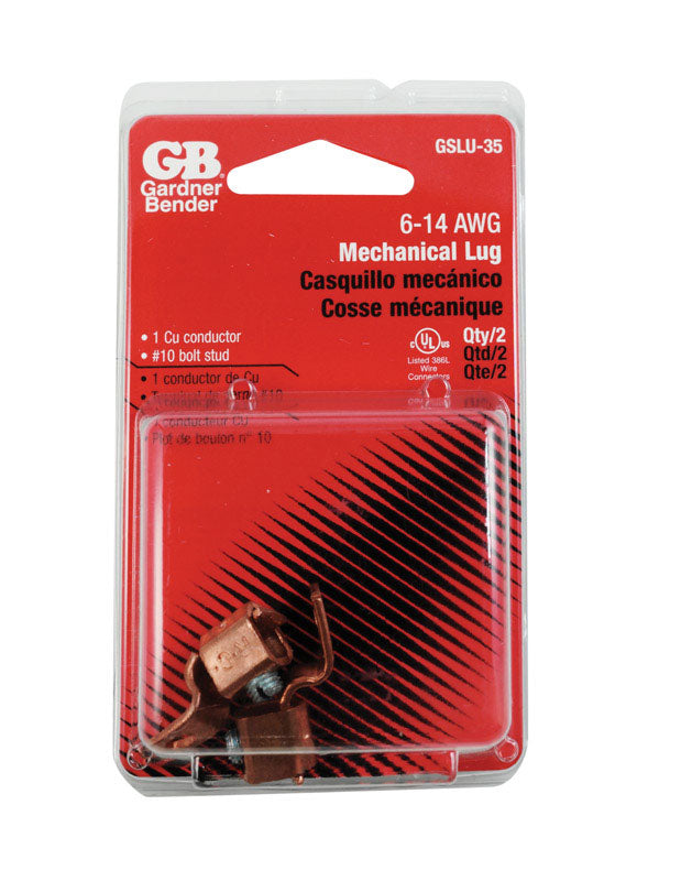 GB Gardner Bender GSLU-35 #6-#14 AWG solid Copper Mechanical Lug