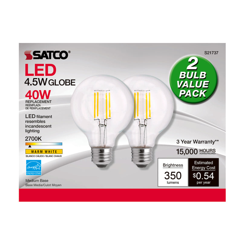 Satco S21737 Light Bulb, Clear