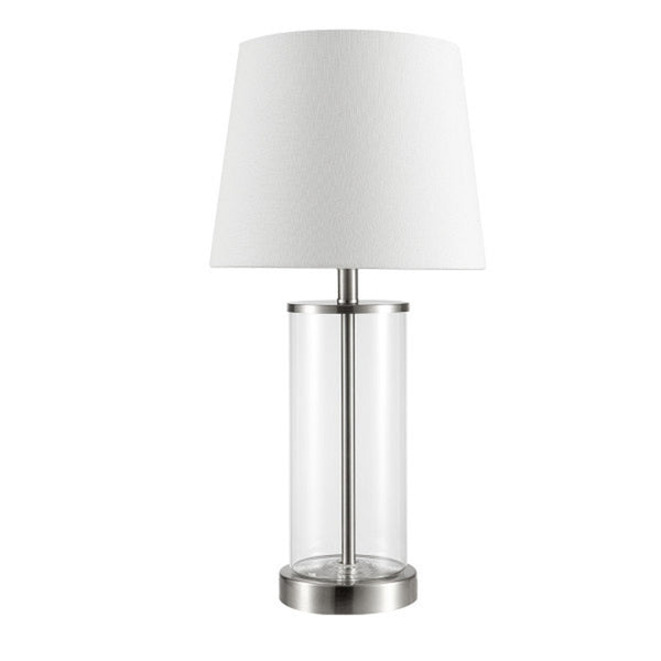 Globe Electric 67546 Maya Table Lamp, Brushed Nickel