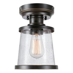 Globe Electric 44301 Charlie Outdoor Ceiling Light Oil Rubbed Bronze