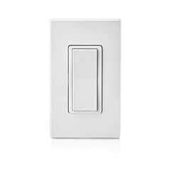 Leviton Decora Smart Switch, Wi-Fi 2nd Gen, Neutral Wire Required, Works with Matter, My Leviton, Alexa, Google Assistant, Apple Home/Siri & Wired or Wire-Free 3-Way, D215S-1RW, White