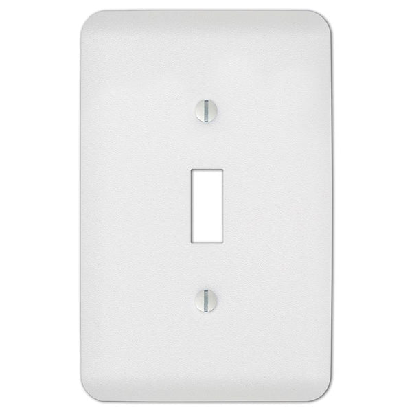 Amerelle 635tw 1 Gang Toggle Wall Plate, Stamped Steel, White
