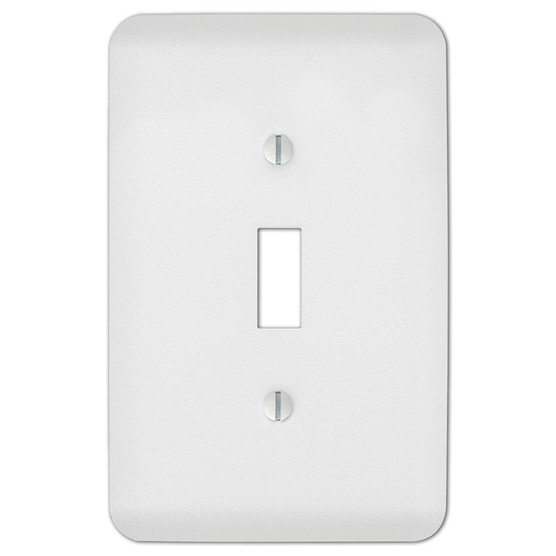 Amerelle 635tw 1 Gang Toggle Wall Plate, Stamped Steel, White