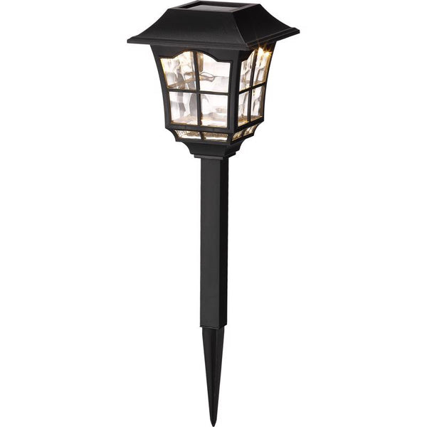 Living Accents 3010847 0.06 watt Black Solar Powered LED Pathway Light, Pack of 12 GLE70447