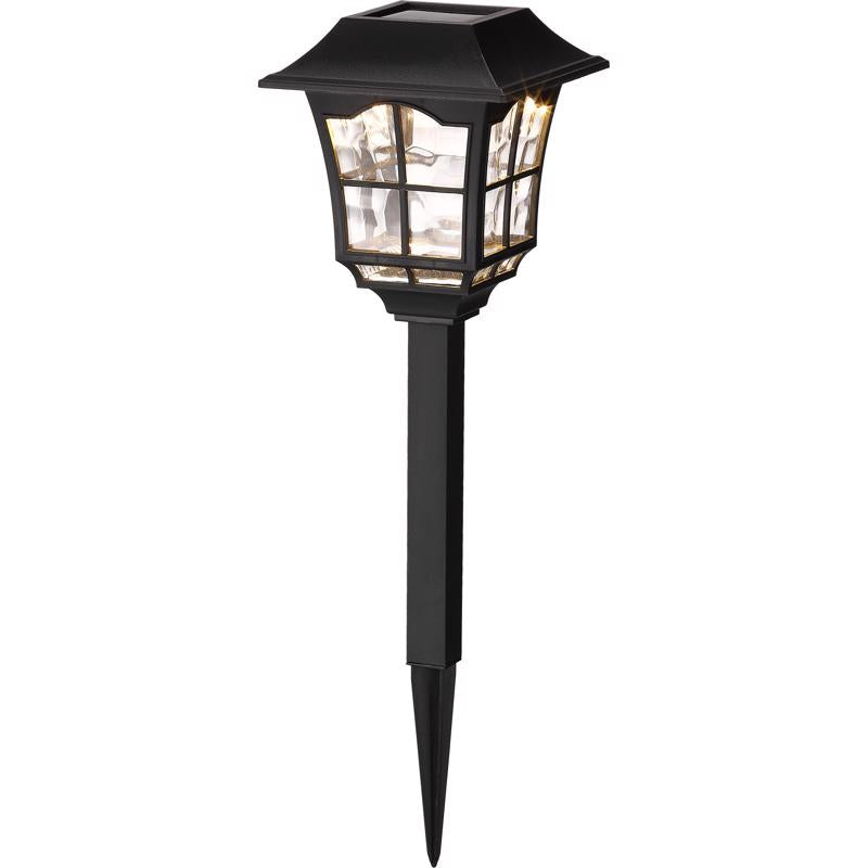 Living Accents 3010847 0.06 watt Black Solar Powered LED Pathway Light, Pack of 12