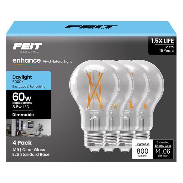 Feit Electric FLMNT LED Bulb DL 4PK A1960CL950CAFL4