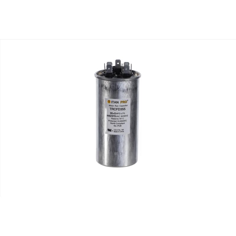 Packard TRCFD355 35+5 MFD 440/370V ROUND Capacitor