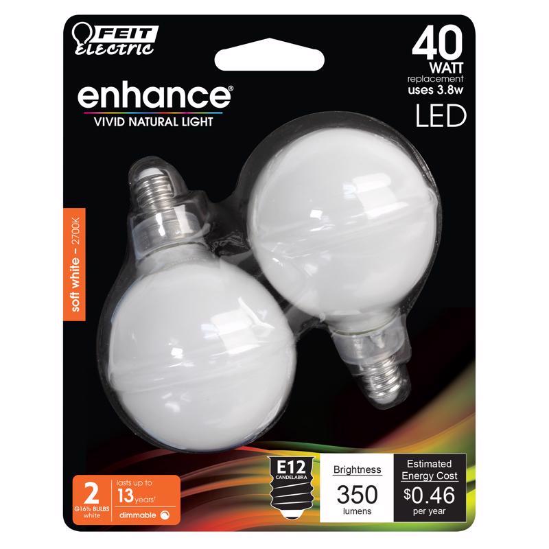 Feit Electric 18541 - BPG1640W927CAFIL2 G16 5 Globe LED Light Bulb