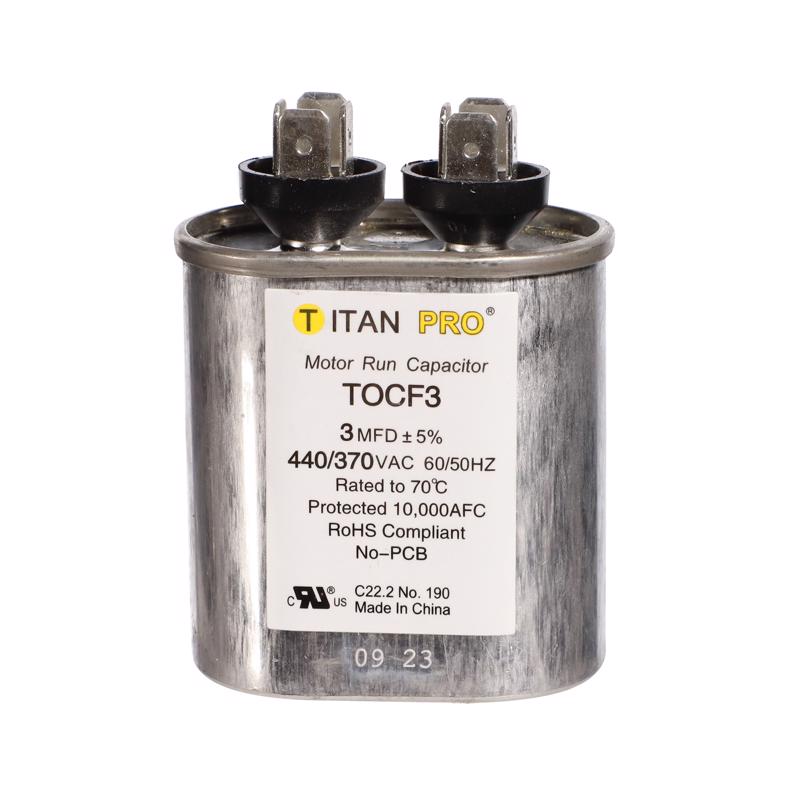 Packard, TOCF3 , Capacitor 3 MFD 440/370 Volt Oval.