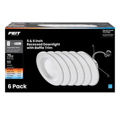 Feit Electric LEDR56B6WY/MP/6 recessed downlight, White