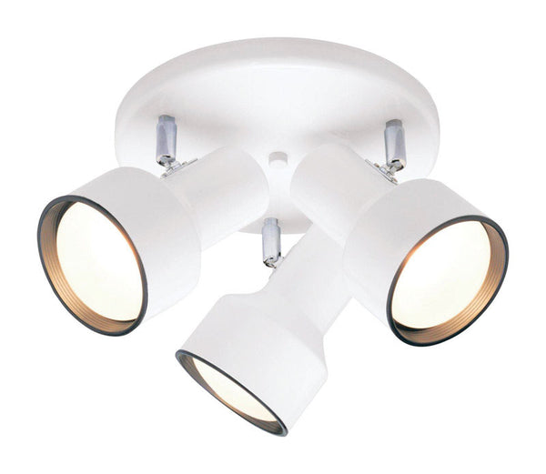 Westinghouse 6632600 Three Multi-Directional Close-to-Ceiling-Light-fixtures, 3, White