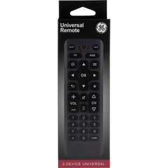 GE Big Button Universal Remote Control, Universal Replacement Remote for Samsung, LG, Vizio, Sony, Smart TV, Fire TV, 2 Device, Charcoal, 83036