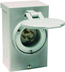 Reliance Controls Corporation PB20 20-Amp NEMA 3R Power Inlet Box for Generators Up to 5,000 Running Watts,Gray