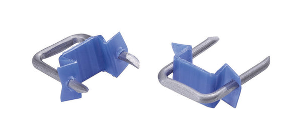Gardner Bender MSI-1525T Insulated Electrical Metal Cable Staples, ½ inch, Secures NM, BX, MC, AC and UF, 15 pk,Blue