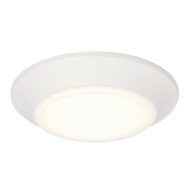 Westinghouse 6133700 Makira Traditional One-Light, 6 Inch 11 Watt Dimmable LED Indoor/Outdoor Surface Mount Fixture with Color Temperature Selection, White Finish, Frosted Acrylic Shade