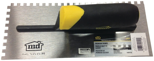 M-D 49110 Premium Square Notch Trowel 1/4" X 1/4"X 1/4"