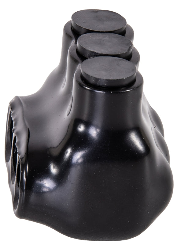 NSi IPL4-3B Polaris Multi-Tap 3 Port (Single Sided Entry) 4-14 AWG-Bagged Insulated Connector, 3 x 1 x 2 inches, Black