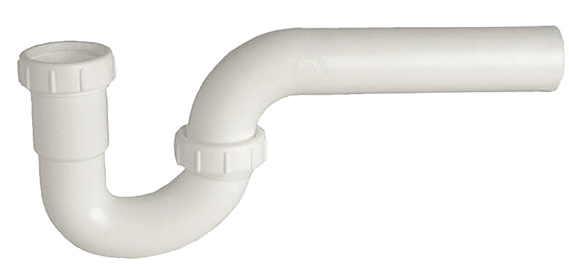Danco 94004 Slip Joint P-Trap, 1-1/4 in, Plastic, [Finish]<, for Use with Kitchen and Bathroom Sinks, 1-1/4-Inch, White