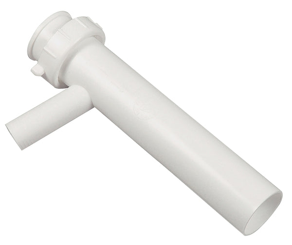 Danco 94023 Dishwasher Tailpiece, 1-1/2 In, 8 In L, Plastic, [Finish]<, For Use With Direct Connect Tubes, White