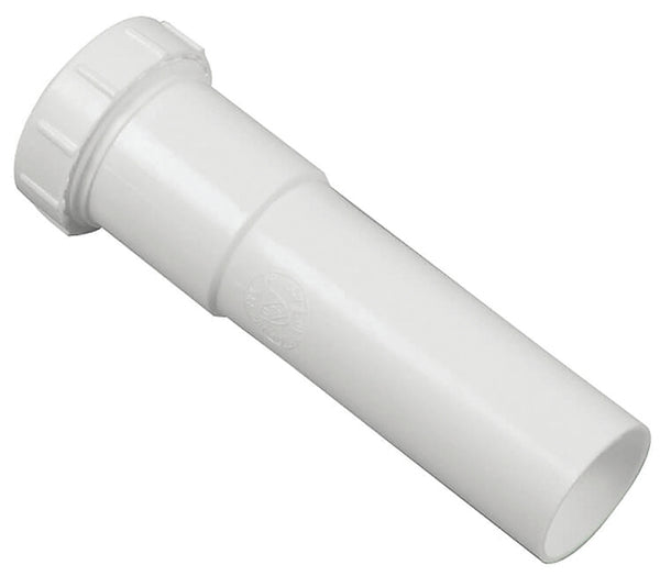 Danco 94029 Slip-Joint Extension Tube, 1-1/2 In, 6 In L, Plastic, [Finish]<, For Use With Kitchen And Bathroom Sinks, White