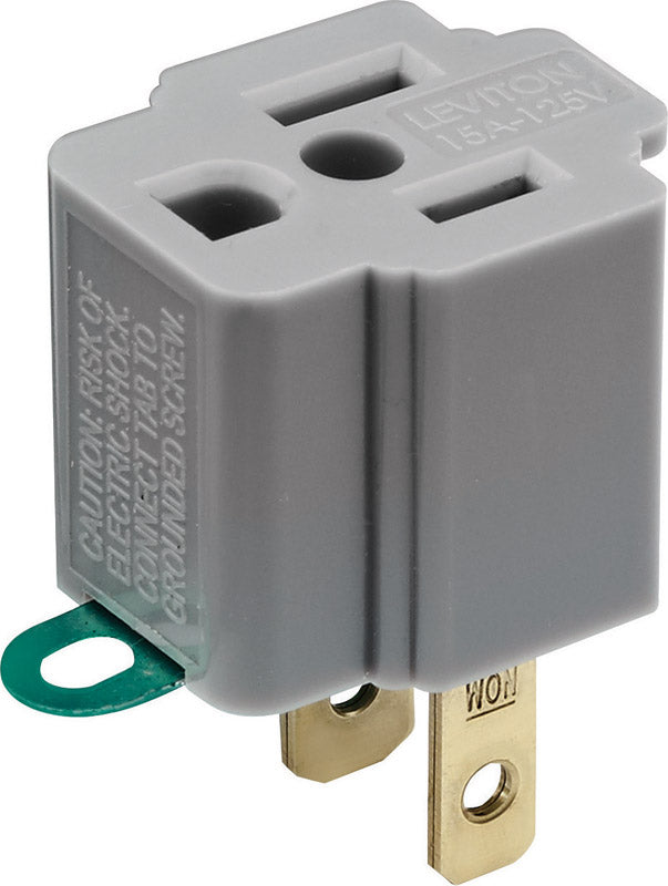 Leviton 125V, Adapter, 14A, 274, Gray