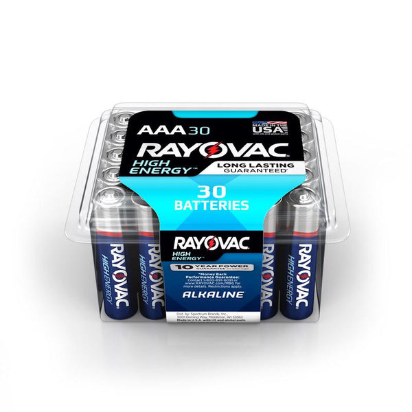 Rayovac AAA Batteries, Alkaline Triple A Batteries (30 Battery Count) 824-30PPTK